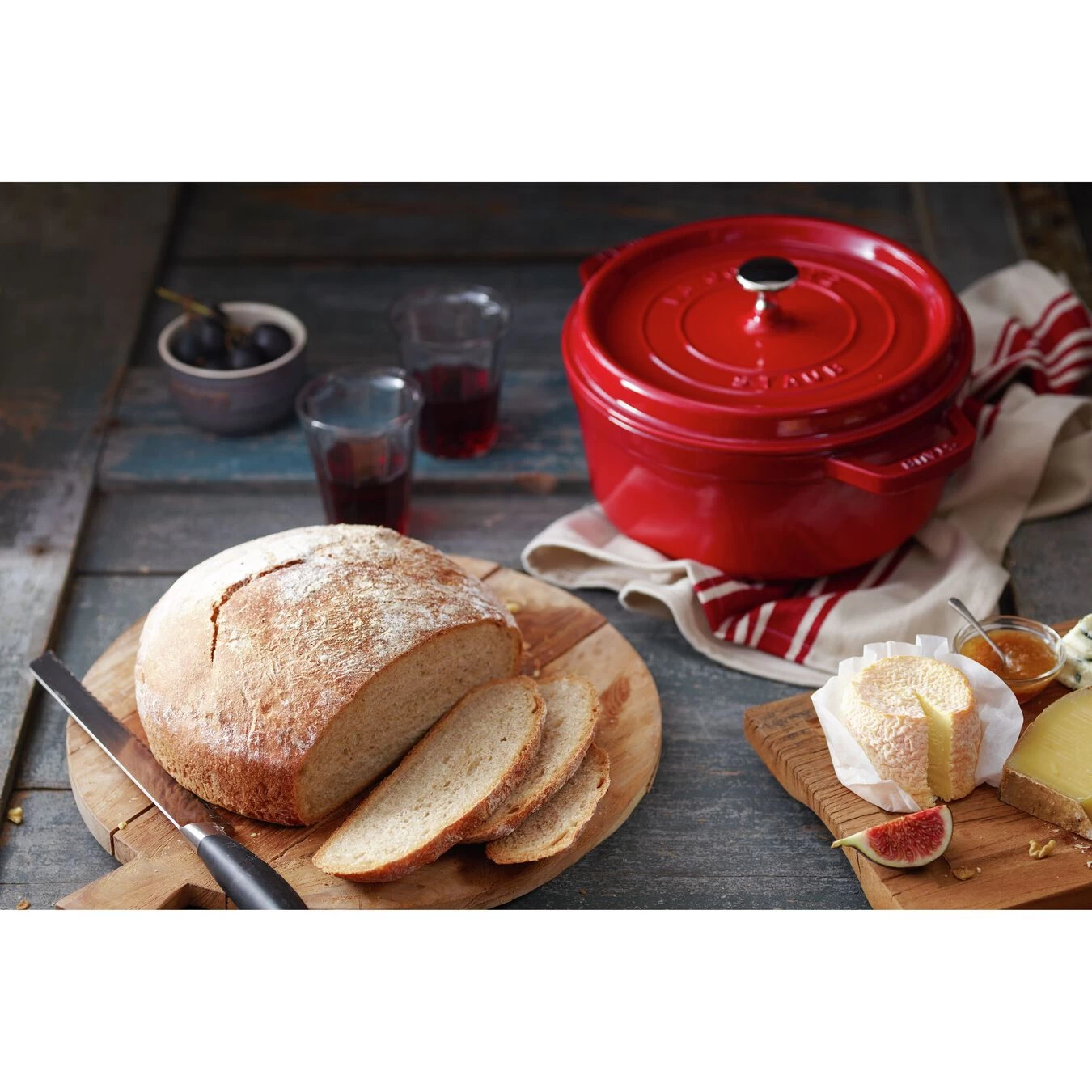 Staub Cocotte 24 Cm, Rond(e), Cerise, Fonte – Image 4