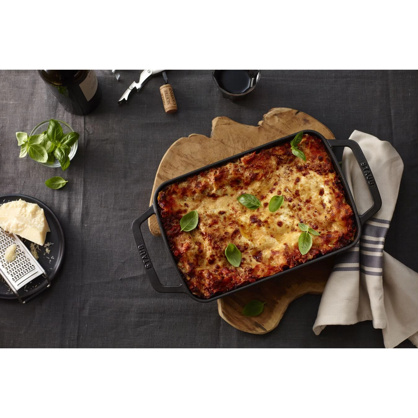 Staub Plat Empilable 30 X 20 Cm, Fonte – Image 3