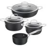 Ballarini Set De Casseroles 4 Pcs, Aluminium