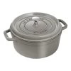 Staub Cocotte 24 Cm, Rond(e), Gris Graphite, Fonte