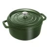 Staub Cocotte 24 Cm, Rond(e), Basilic, Fonte