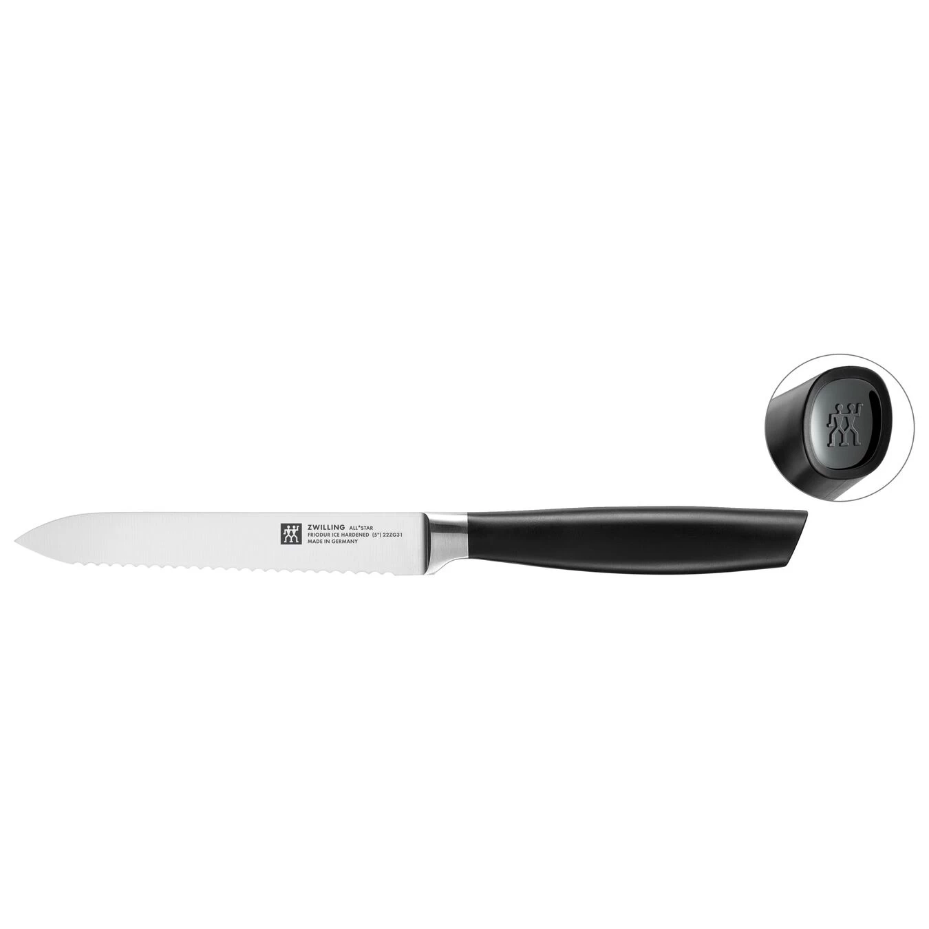 Zwilling Couteau Universel 13 Cm, Noir