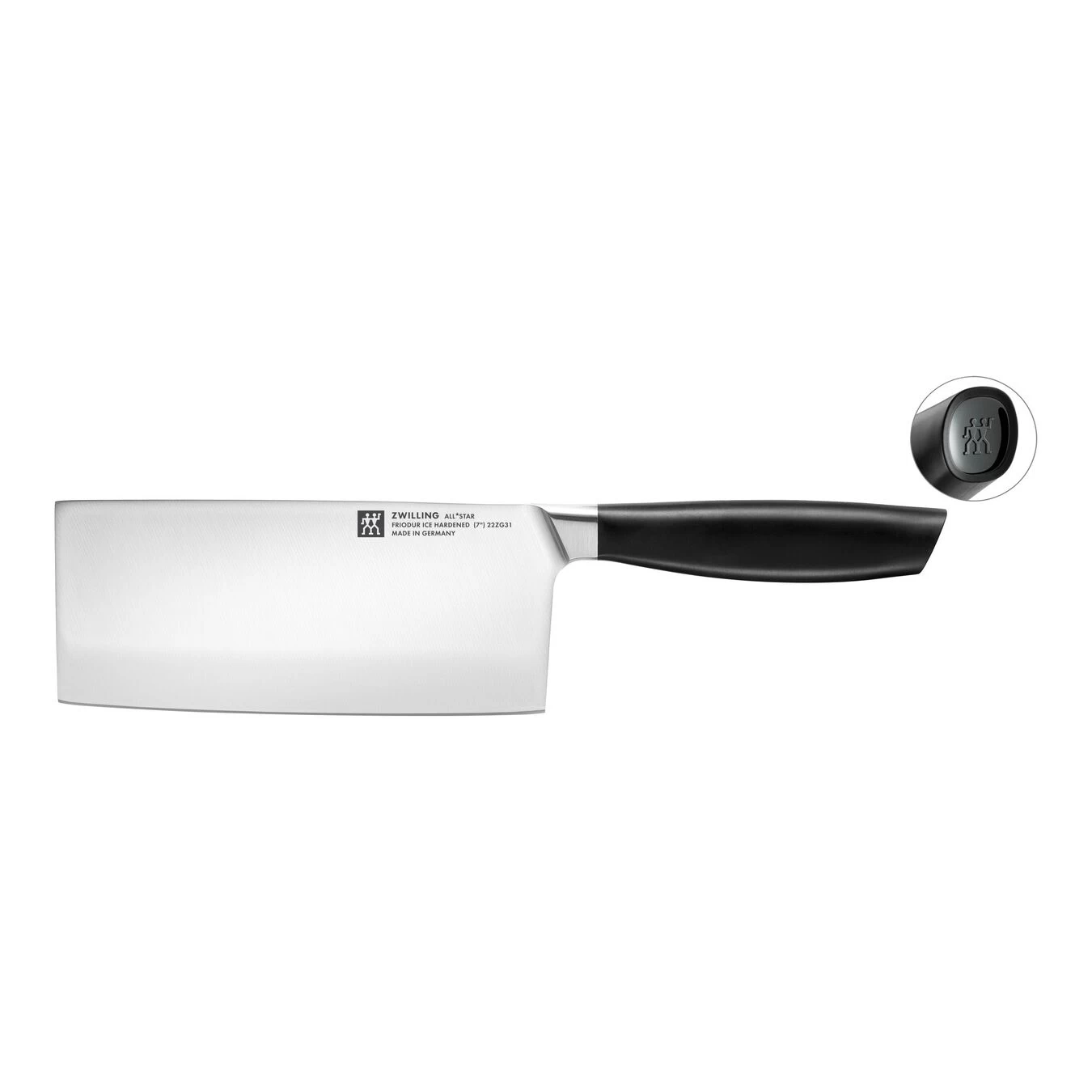 Zwilling Couteau De Chef Chinois 18 Cm, Noir