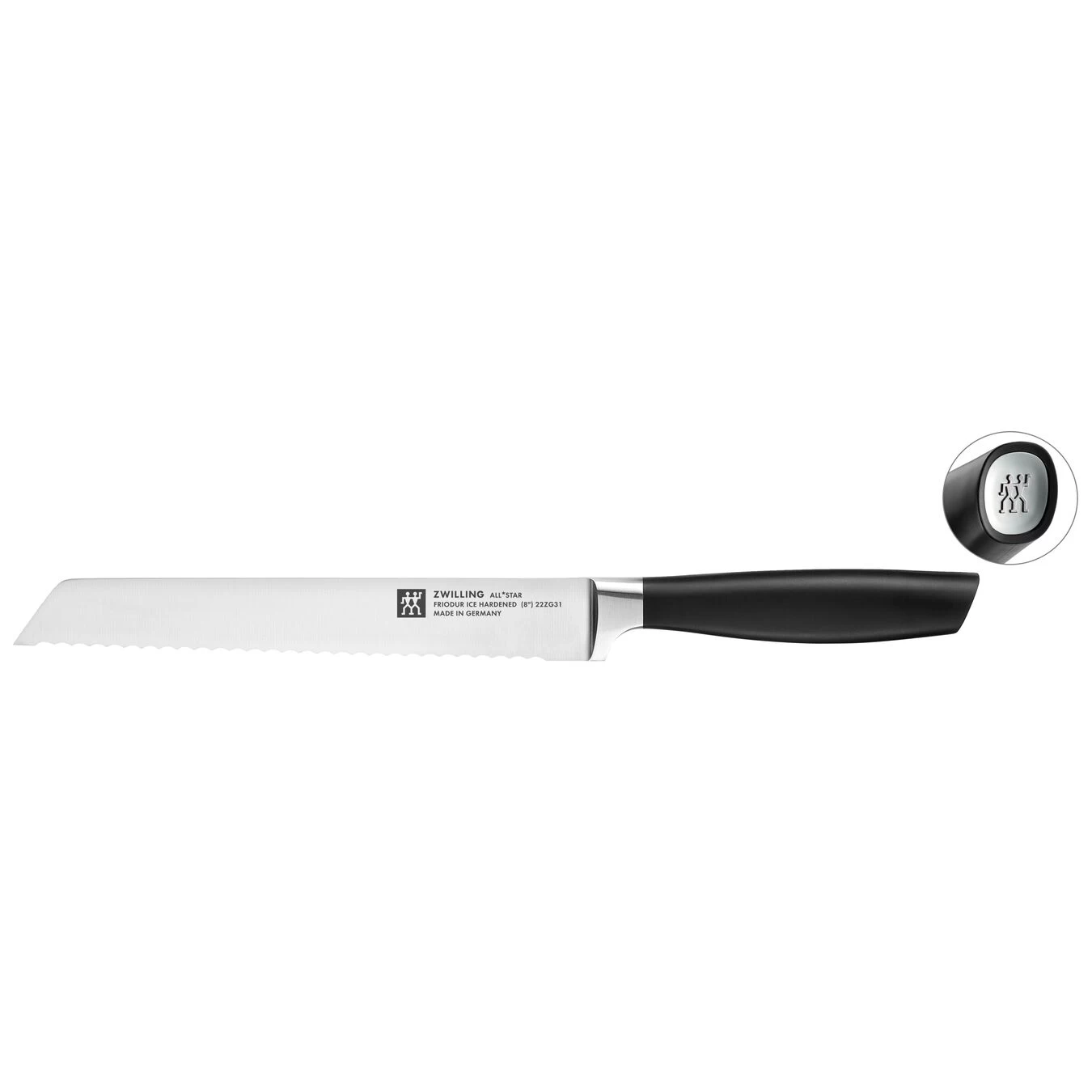 Zwilling Couteau Ă Pain 20 Cm, Argent