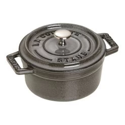 Staub Mini Cocotte 10 Cm, Rond(e), Gris Graphite, Fonte