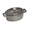 Staub Mini Cocotte 11 Cm, Ovale, Gris Graphite, Fonte