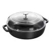 Staub Sauteuse Avec Couvercle En Verre 28 Cm, Fonte