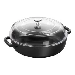 Staub Sauteuse Avec Couvercle En Verre 24 Cm, Fonte