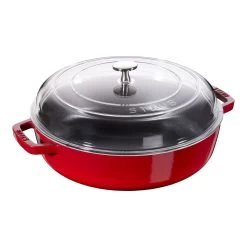 Staub Sauteuse Avec Couvercle En Verre 24 Cm, Fonte