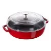 Staub Sauteuse Avec Couvercle En Verre 26 Cm, Fonte