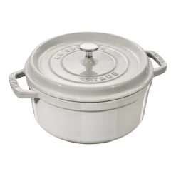 Staub Cocotte 20 Cm, Rond(e), Truffe Blanche, Fonte