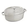 Staub Cocotte 29 Cm, Ovale, Truffe Blanche, Fonte