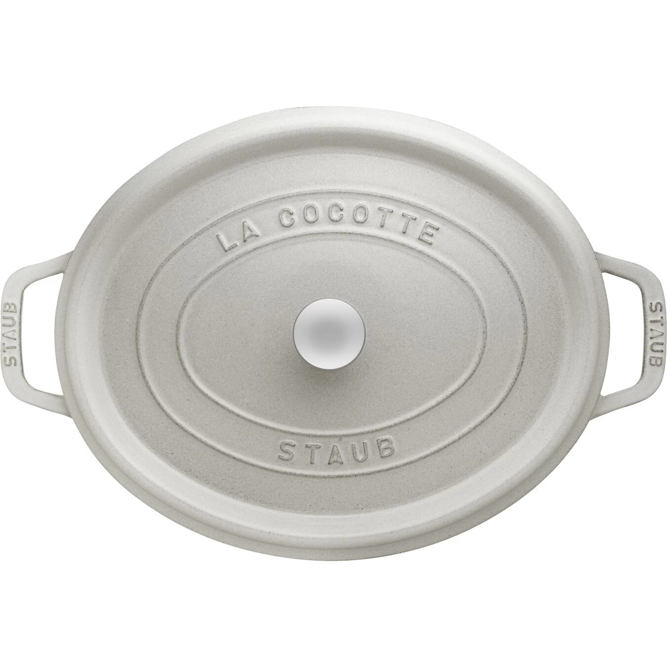 Staub Cocotte 29 Cm, Ovale, Truffe Blanche, Fonte – Image 3