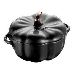 Staub Cocotte 12 Cm, Citrouille, Noir, Céramique