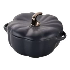 Staub Cocotte 15 Cm, Citrouille, Noir, Céramique