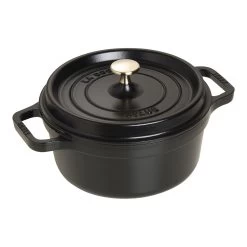 Staub Cocotte 22 Cm, Rond(e), Noir, Fonte
