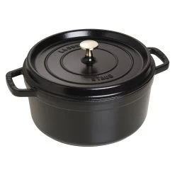 Staub Cocotte 26 Cm, Rond(e), Noir, Fonte