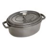 Staub Cocotte 29 Cm, Ovale, Gris Graphite, Fonte