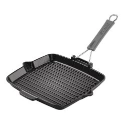 Staub Gril Avec Bec Verseur 24 Cm, Fonte, Noir
