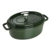 Staub Cocotte 29 Cm, Ovale, Basilic, Fonte