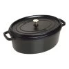 Staub Cocotte 37 Cm, Ovale, Noir, Fonte