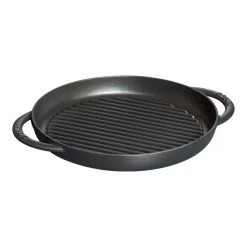 Staub Pure Gril 26 Cm, Rond(e), Noir, Fonte