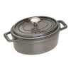 Staub Cocotte 15 Cm, Ovale, Gris Graphite, Fonte