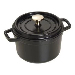 Staub Cocotte 16 Cm, Rond(e), Noir, Fonte