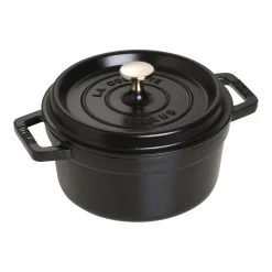 Staub Cocotte 20 Cm, Rond(e), Noir, Fonte