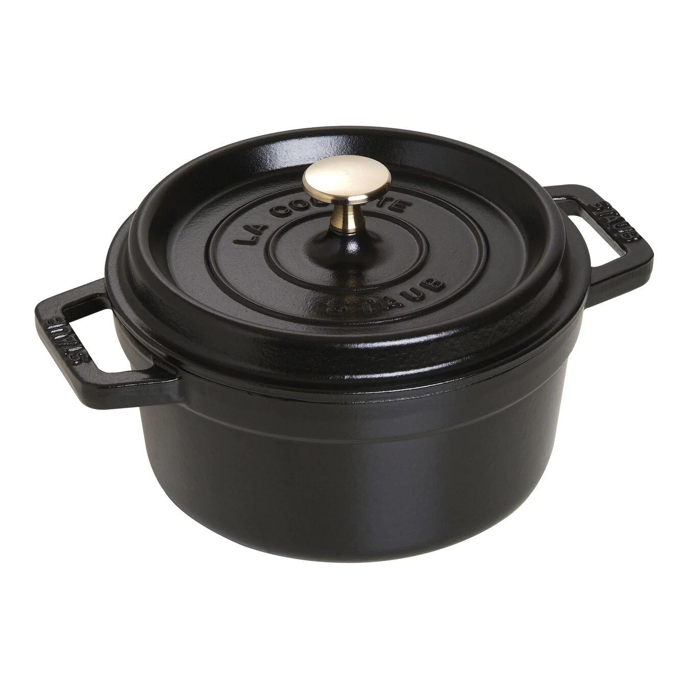 Staub Cocotte 20 Cm, Rond(e), Noir, Fonte