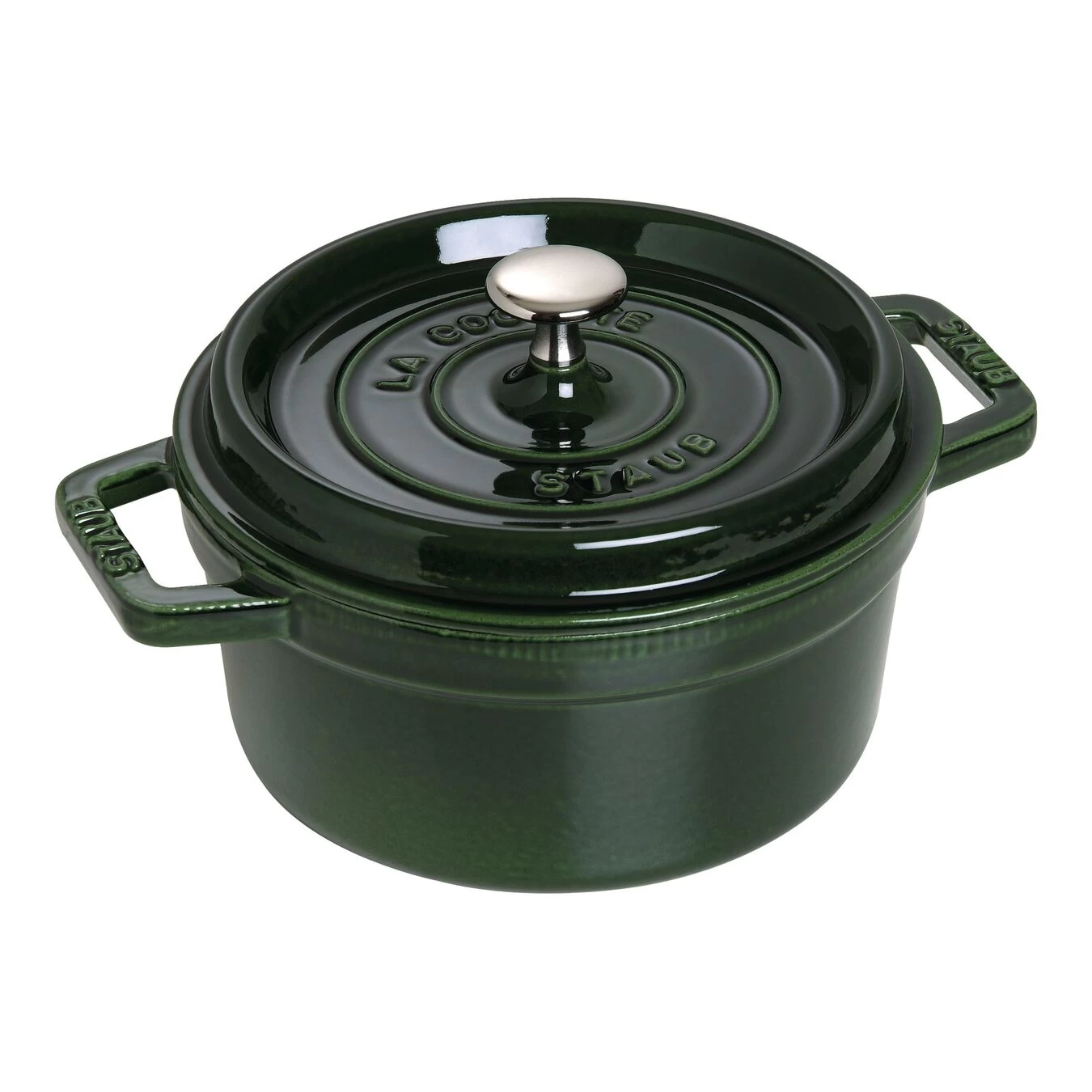 Staub Cocotte 22 Cm, Rond(e), Basilic, Fonte