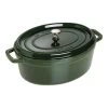 Staub Cocotte 33 Cm, Ovale, Basilic, Fonte