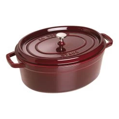 Staub Cocotte 33 Cm, Ovale, Grenadine, Fonte