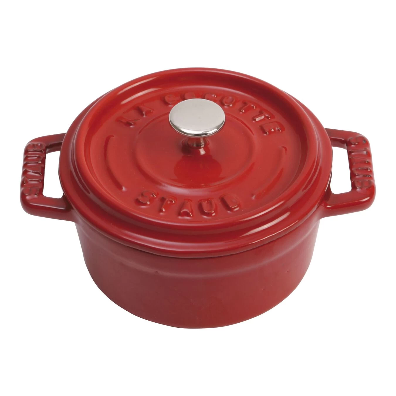 Staub Mini Cocotte 10 Cm, Rond(e), Cerise, Fonte