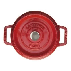 Staub Cocotte 18 Cm, Rond(e), Cerise, Fonte