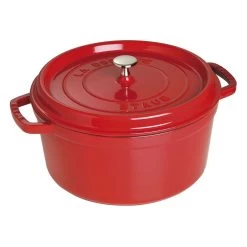 Staub Cocotte 30 Cm, Rond(e), Cerise, Fonte