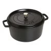 Staub Cocotte 30 Cm, Rond(e), Noir, Fonte