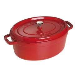 Staub Cocotte 33 Cm, Ovale, Cerise, Fonte