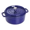 Staub Cocotte 22 Cm, Rond(e), Bleu Intense, Fonte