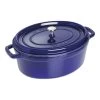 Staub Cocotte 33 Cm, Ovale, Bleu Intense, Fonte