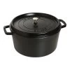 Staub Cocotte 34 Cm, Rond(e), Noir, Fonte