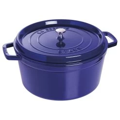 Staub Cocotte 30 Cm, Rond(e), Bleu Intense, Fonte