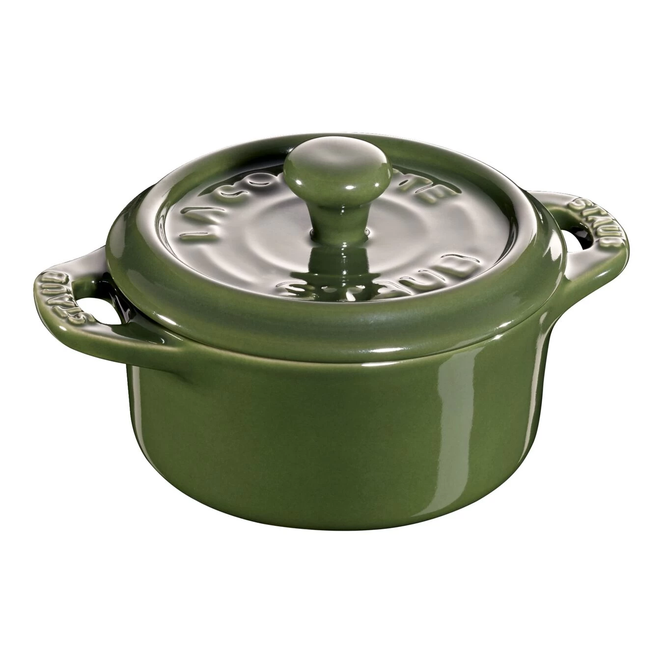 Staub Mini Cocotte 10 Cm, Rond(e), Basilic, Céramique