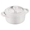 Staub Mini Cocotte 10 Cm, Rond(e), Blanc Pur, Céramique