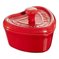Staub Mini Cocotte 9 Cm, Coeur, Cerise, Céramique