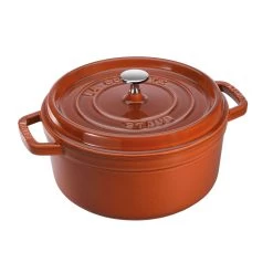 Staub Cocotte 24 Cm, Rond(e), Cannelle, Fonte