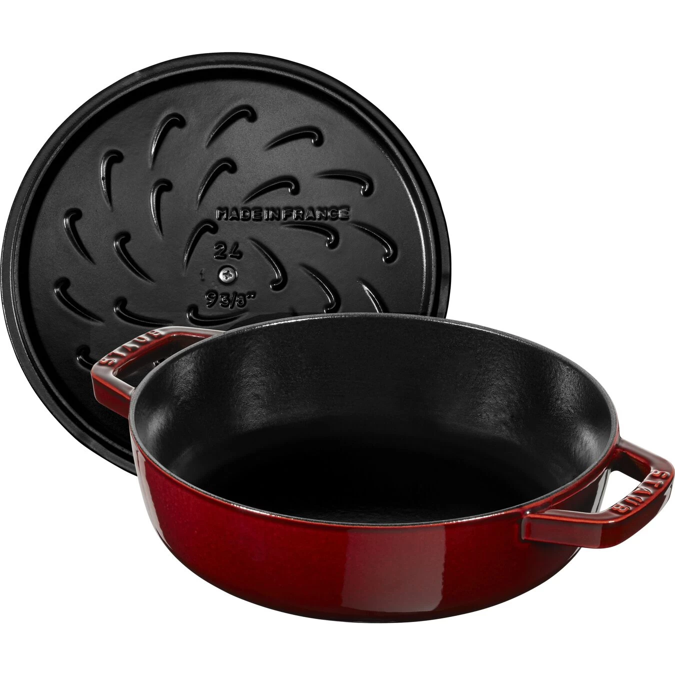 Staub Sauteuse Chistera 24 Cm, Fonte – Image 2