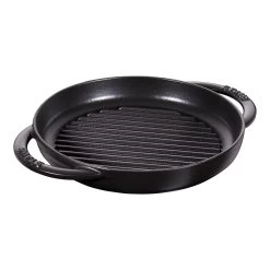 Staub Pure Gril 23 Cm, Rond(e), Noir, Fonte