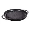 Staub Pure Gril 30 Cm, Rond(e), Noir, Fonte