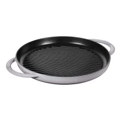 Staub Pure Gril 30 Cm, Rond(e), Gris Graphite, Fonte